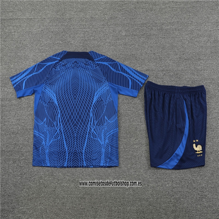Chandal del Francia 22-23 Manga Corta Azul Oscuro - Pantalon Corto